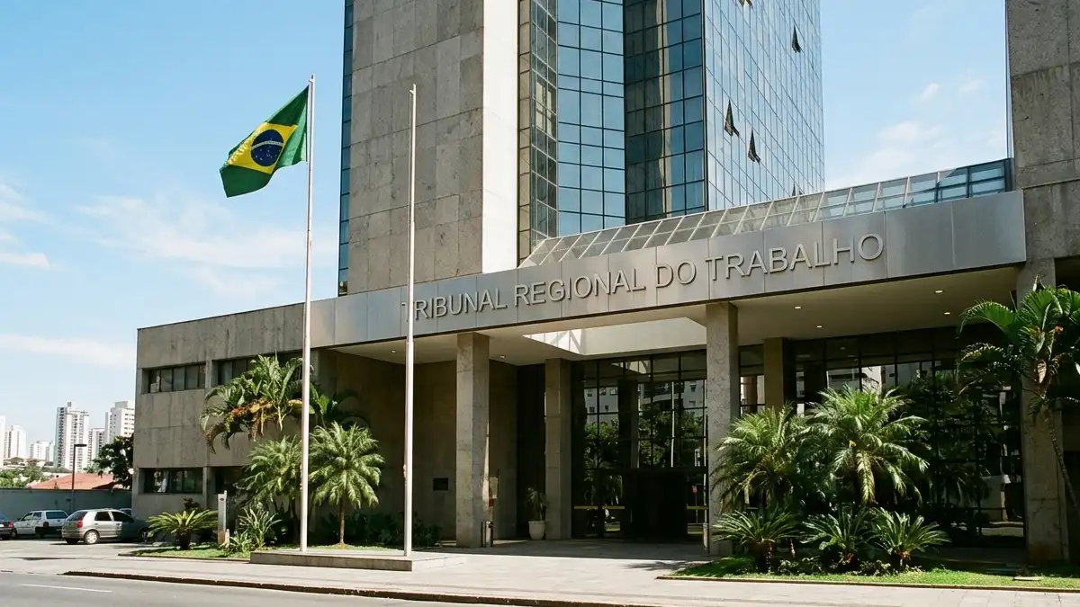 Fachada do Tribunal Regional do Trabalho de Minas Gerais em Belo Horizonte